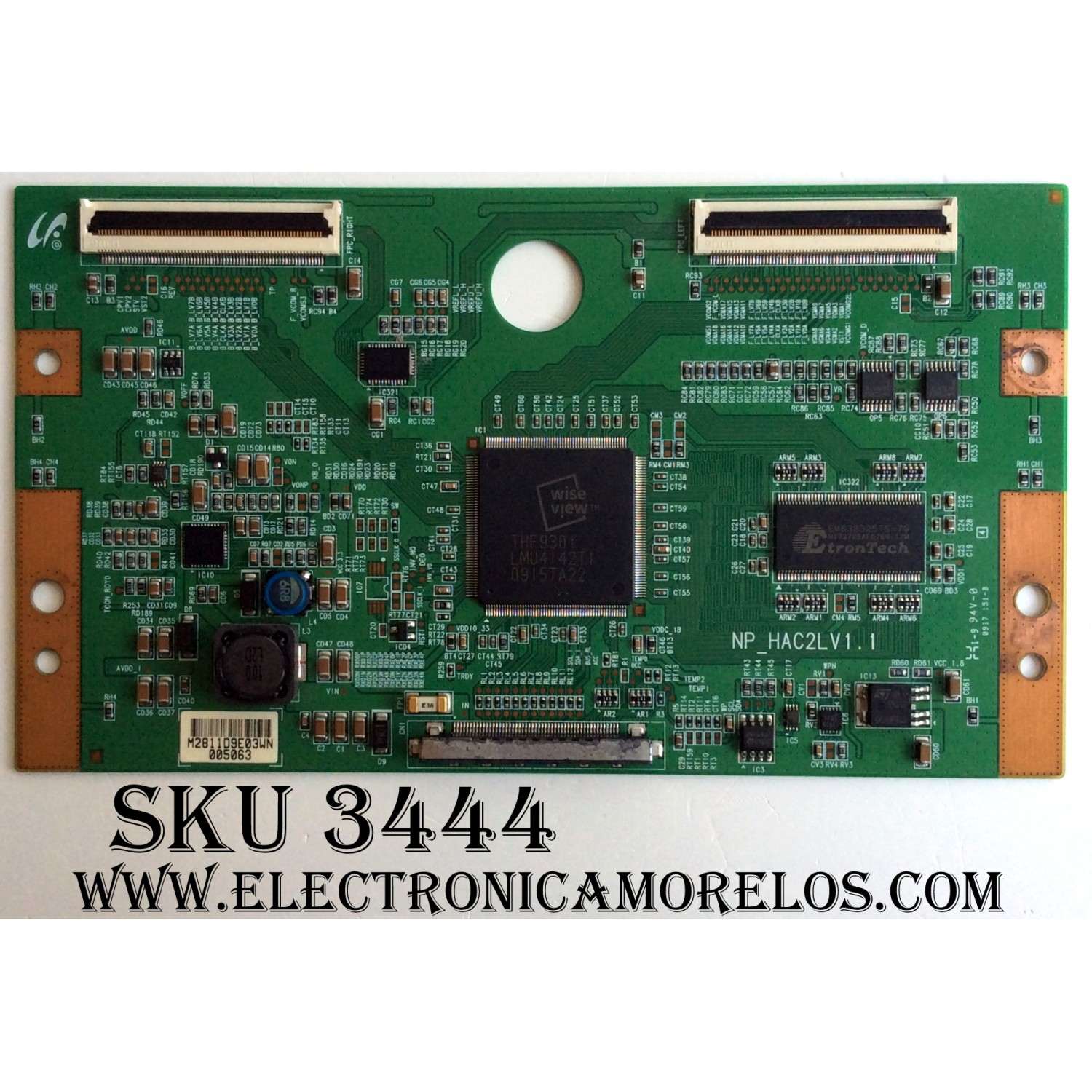 T-CON PARA TV SONY / NUMERO DE PARTE LJ94-02811D / NP_HAC2LV1.1 / 2811D / 1-857-523-11 / PANEL`S LTY460HB11-A02 / LTZ460HB11 / MODELOS KDL-46S504 / KDL-46S5100